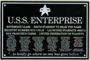 Star Trek DEDICATION PLAQUE
