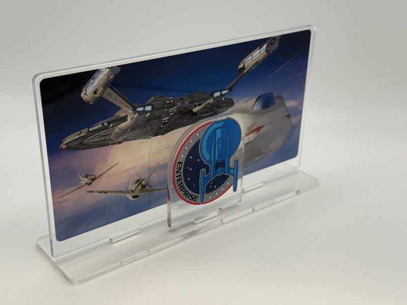 Star Trek ACRYLIC "We've Come a Long Way" Display