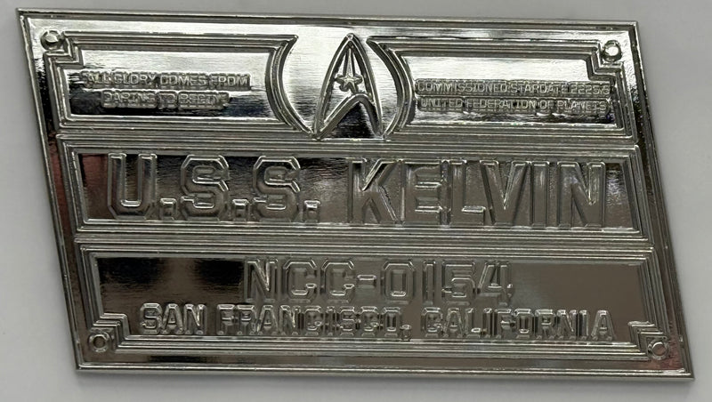 Star Trek DEDICATION PLAQUE