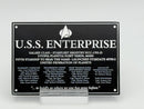 Star Trek DEDICATION PLAQUE