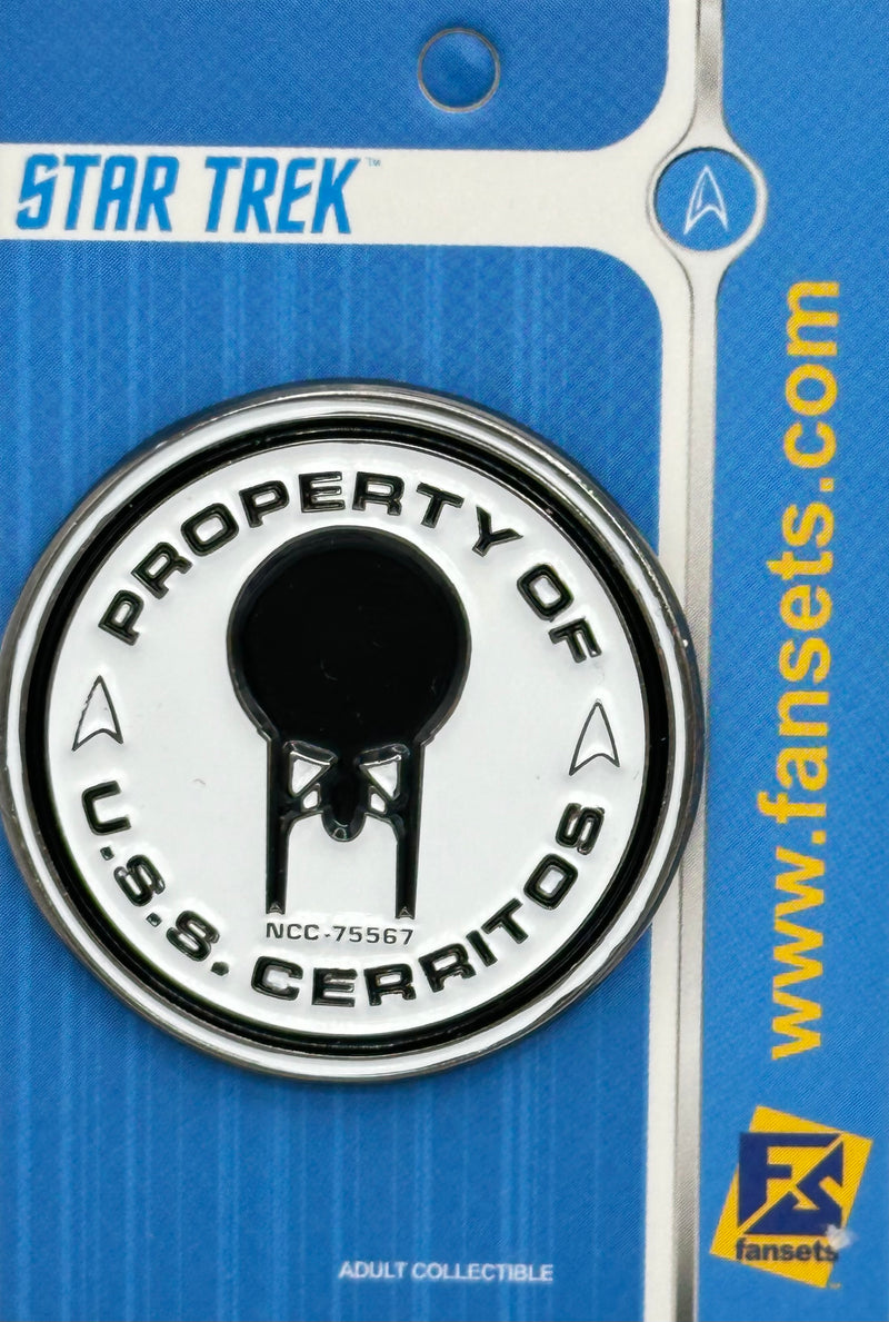 Star Trek Lower Decks "PROPERTY of the CERRITOS" Pin