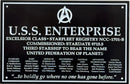 Star Trek DEDICATION PLAQUE