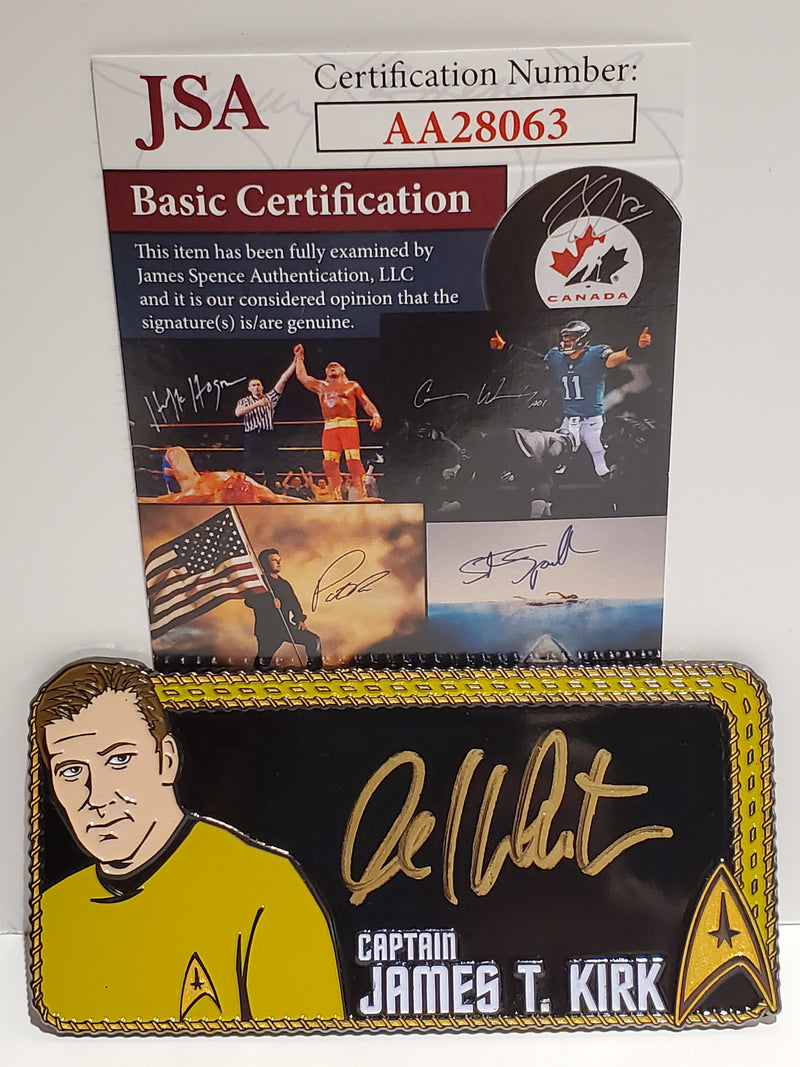 Star Trek Autograph Pin: William Shatner