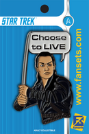 Star Trek: Picard CHOOSE TO LIVE Licensed Fansets Pin