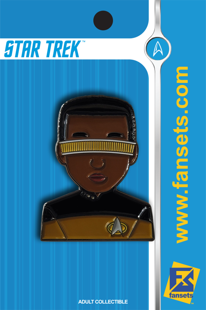 Star Trek EMOJI GEORDI La FORGE Licensed Star Trek Pin