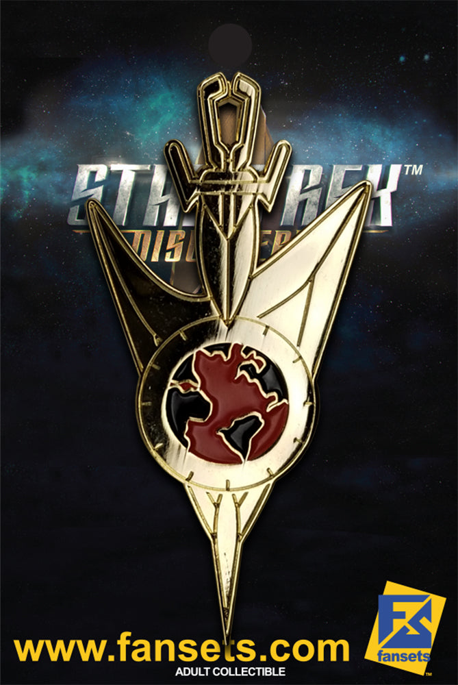 Star Trek Discovery Mirror Universe Command GOLD badge Licensed FanSets Pin