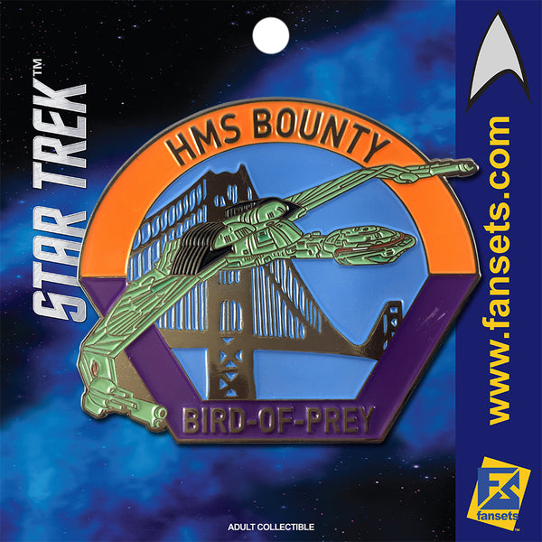 Star Trek MicroFleet H.M.S. BOUNTY (Bird Of Prey) Licensed FanSets Collector’s Pin