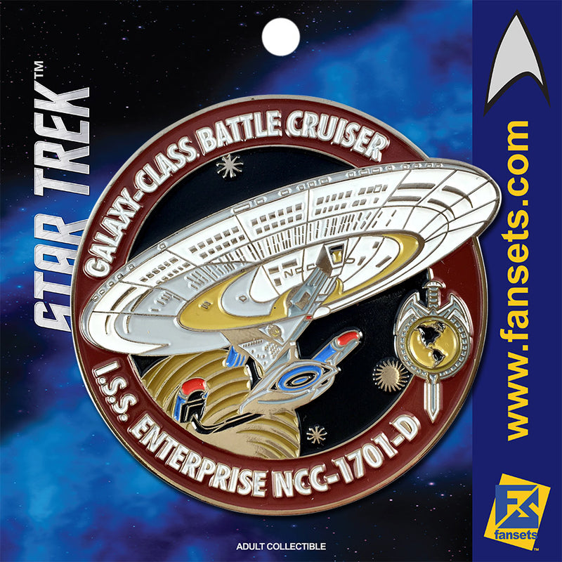 Star Trek MicroFleet Mirror I.S.S. Enterprise (FRONT) Licensed FanSets Collector’s Pin